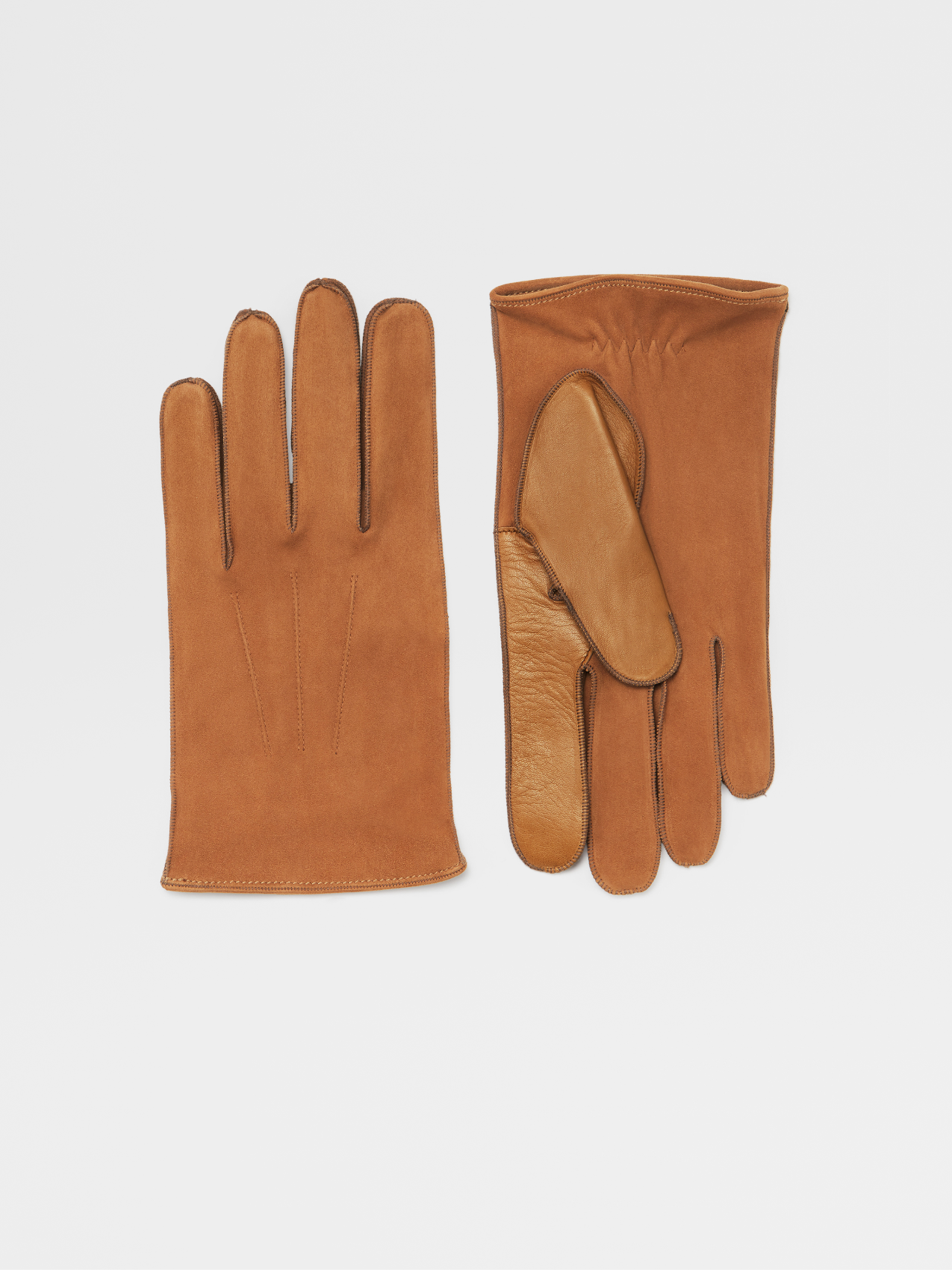 Guanti in Suede Color Vicuna